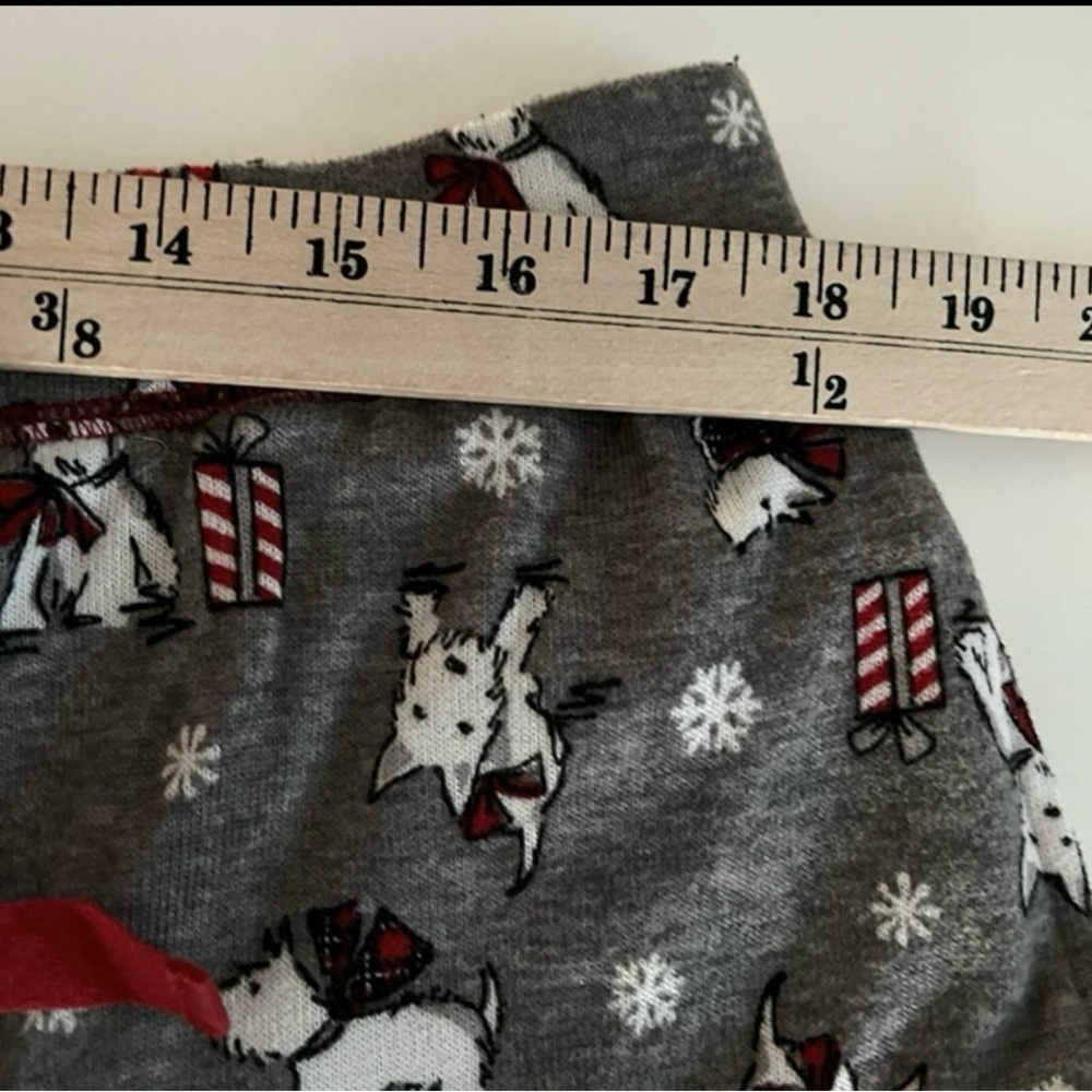 Laura Ashley Holiday White Dog Pajama Pants - Super Soft - Picture 5 of 7